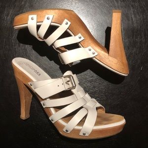 MICHAEL Michael Kors leather mule platform sandal